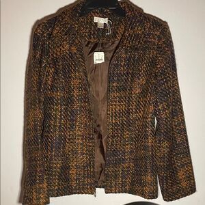 Christopher & Banks Women's Multicolor Tweed Blazer Size Medium